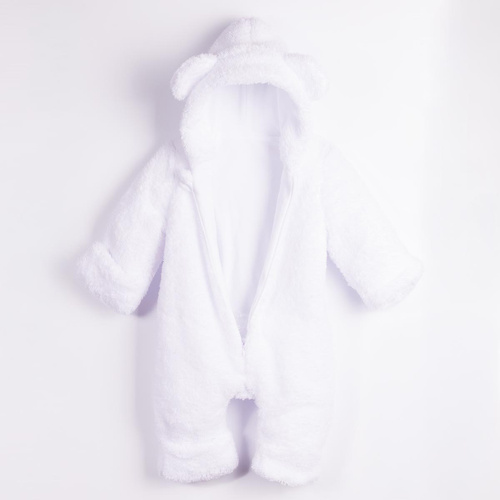 Tuta Neonato Nicol Tosia 225269 Orsetto Bianco Imbottita con Cappuccio