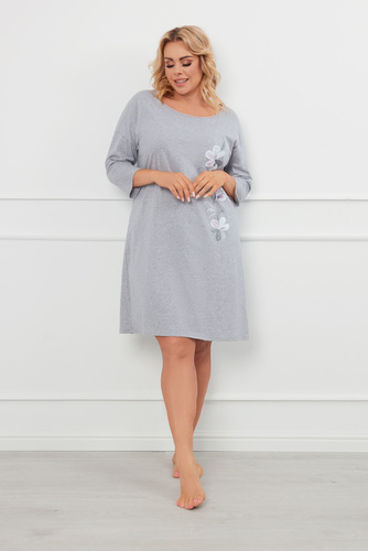 Camicia da notte Ibena, manica 3/4 Moda italiana - melange