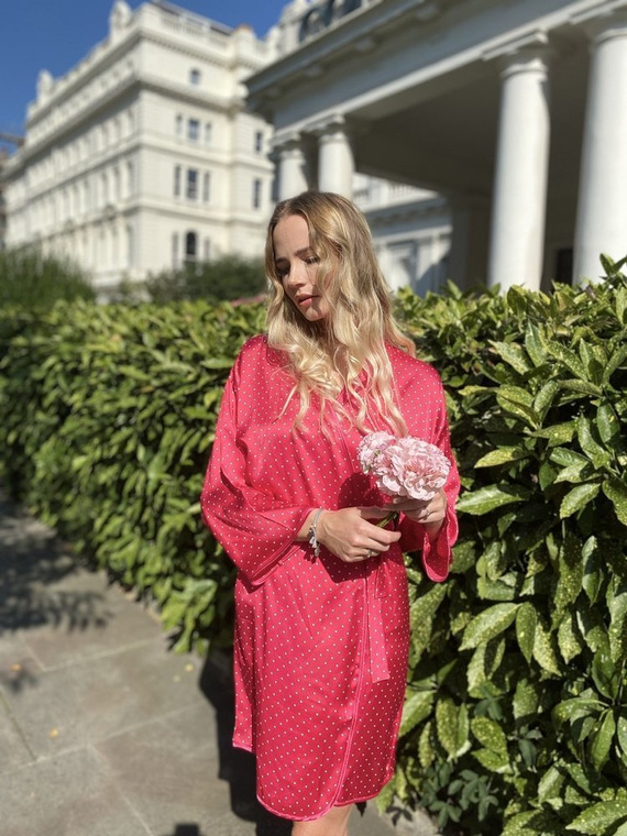 370 Vestaglia da donna Laurine Forex - lampone