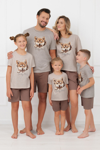 Pigiama uomo Shiba Italian Fashion 100% cotone shorts manica corta