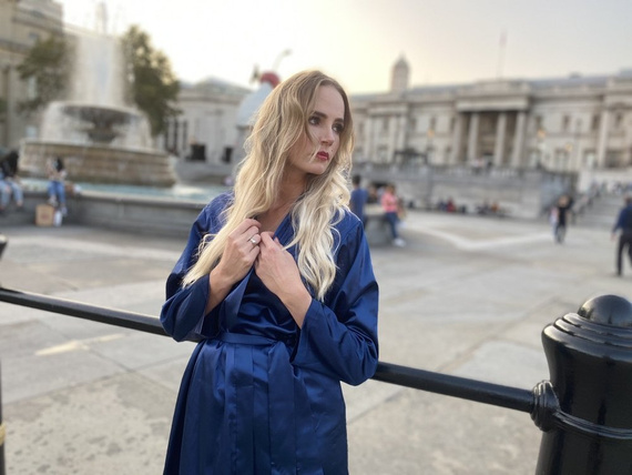 797 Vestaglia classica da donna Forex - blu navy