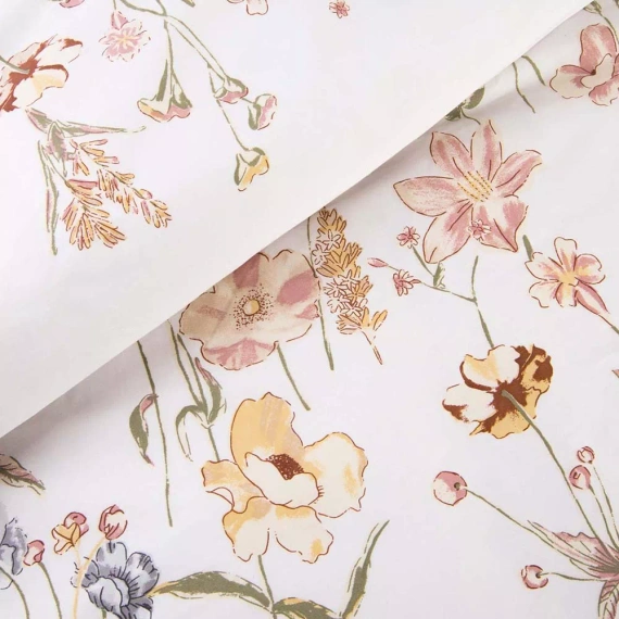 Parure letto satin 1553/1 Satynlove 100% cotone floreale + federe 70x80