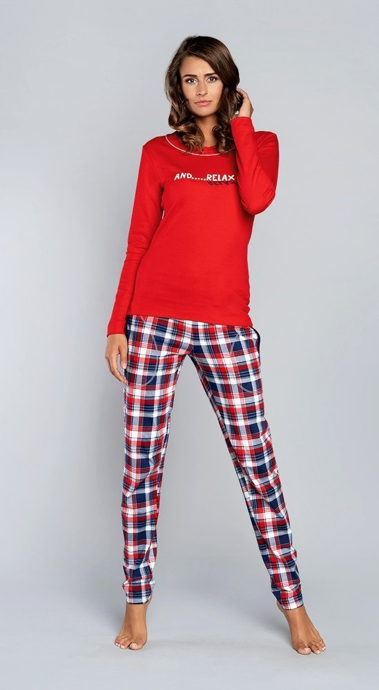 Pigiama Olandia in cotone per bambina Moda Italiana - rosso