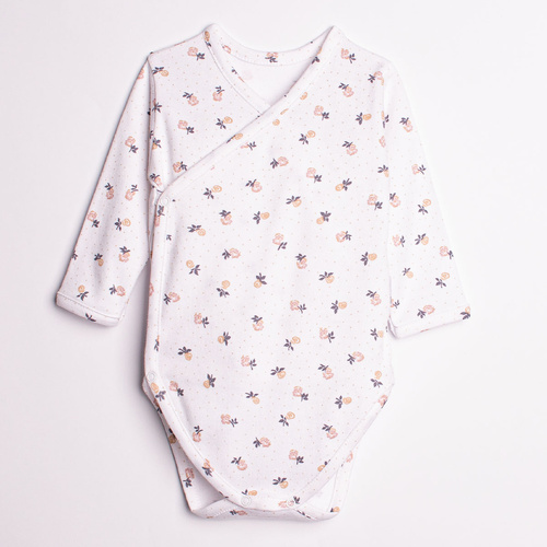 Body lungo per bambina in cotone Nicol 220096 – motivo floreale