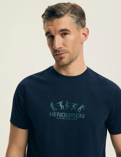 Pigiama Uomo Henderson Core 44499 Bet Navy 100% Cotone Manica Corta