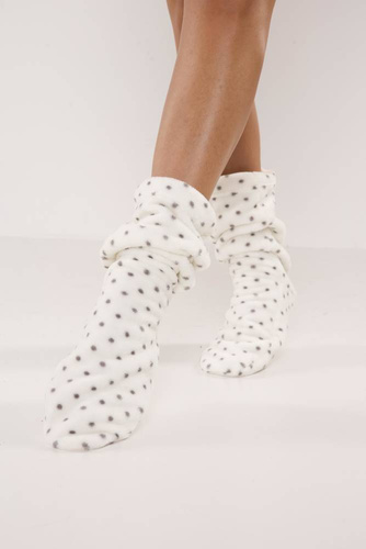 553/554 Calzini Wellsoft Smooth De Lafense - ecrù a piccoli punti