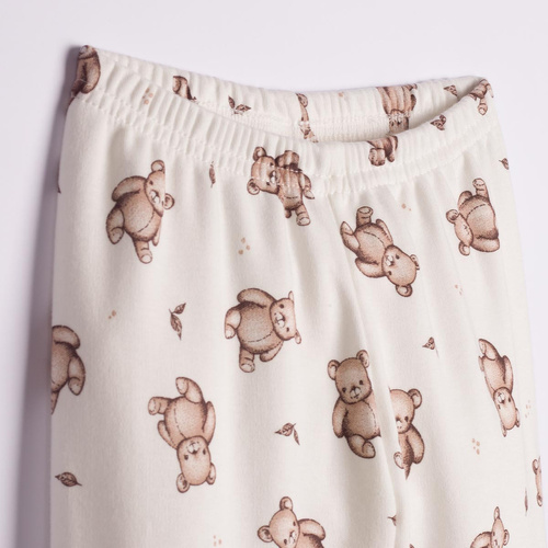 227036 Nicol BENEK Pigiama bambini 100% cotone crema con orsetti