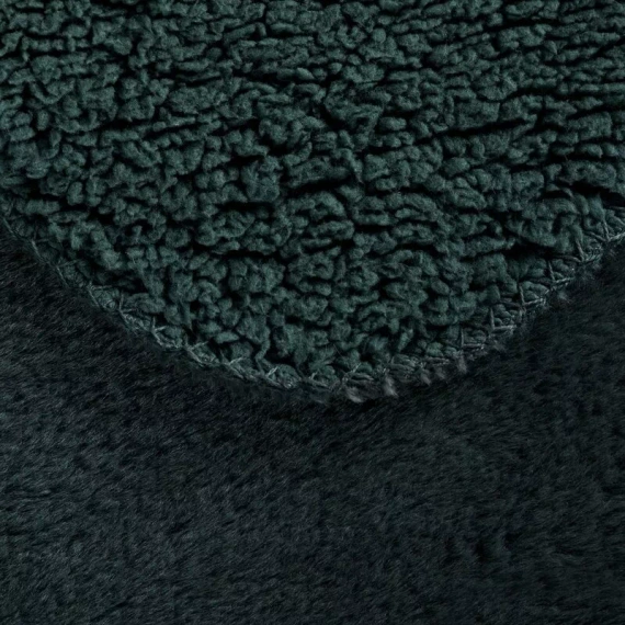 Narzuta decorativa Nina Eurofirany verde menta scuro 170x210 pelliccia morbida 240 g/m²