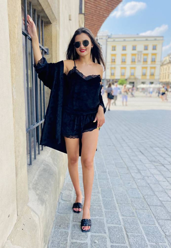 613 Milagros Pigiama da donna Forex - nero