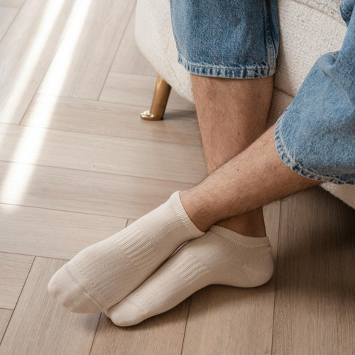 Arte.197 Steven calzini naturali - unisex 100% cotone, senza cuciture