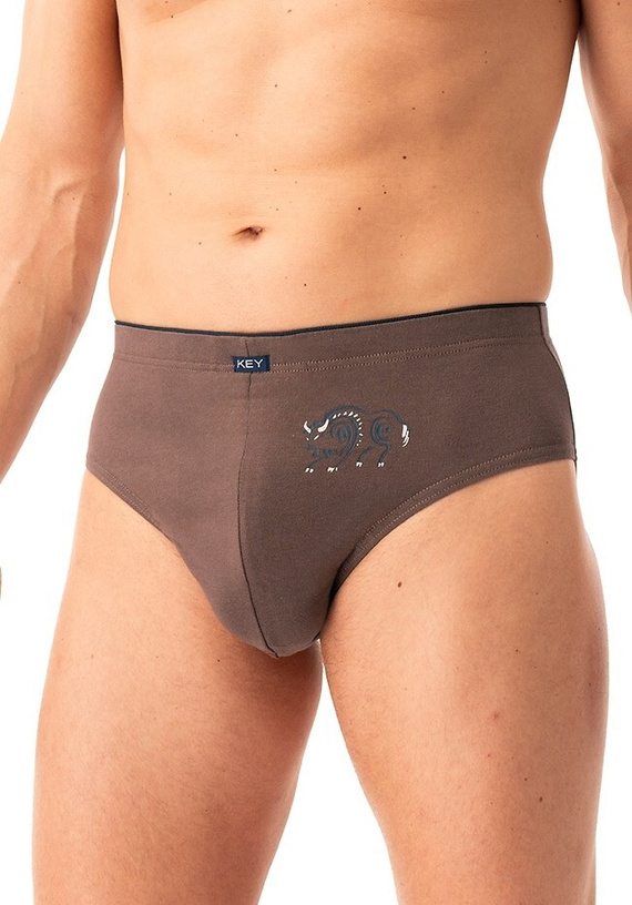 Slip uomo MPP 706 B25 Key marrone nero - cotone, confezione da 2 pezzi in scatola, comfort e stile