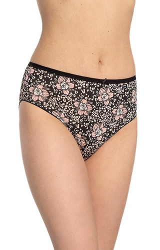 L-127BI-31 Mutandine Lama da donna 3 pezzi, cotone, taglio classico