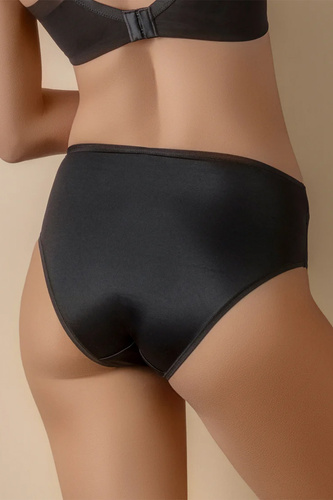 MARA 3138 Selene Slip Nero Vita Alta in Pizzo Modellante