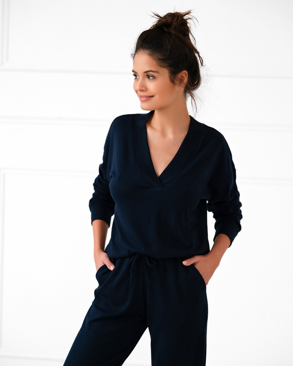 Pigiami da donna blu navy Sensis - blu navy