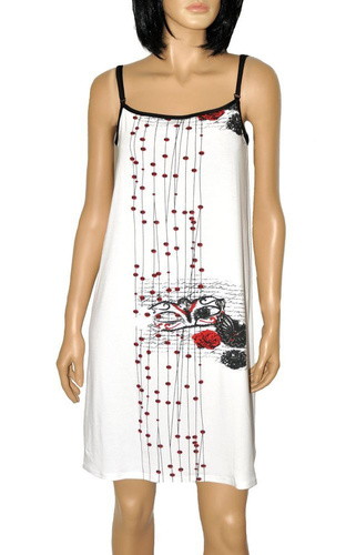 428 Camicia da notte senza spalline Alejandra III Forex - bianco