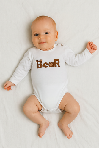 Body Bear Baby Bambarillo ecru | Cotone, elasticizzato, confortevole