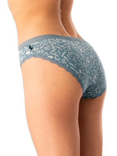 Mutandine da donna LPR 830 Key verde menta - cotone, confezione da 2 pezzi in scatola, comode e classiche