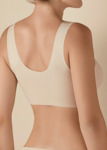 Olivia Selene Bra beige - Reggiseno sportivo da donna senza ferretto