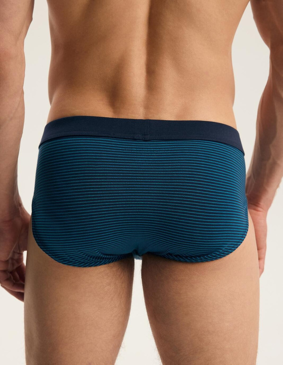Slip da uomo Henderson Brex 45297 2 pezzi blu navy 93% cotone