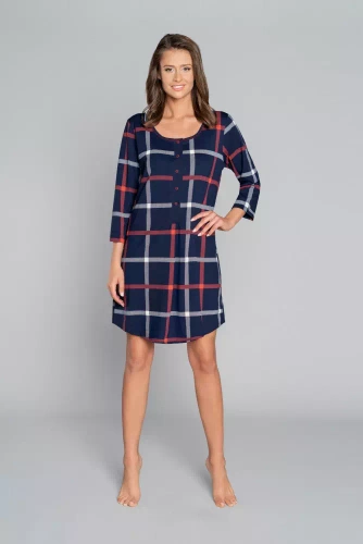 Izera camicia da donna per l'allattamento a 3/4 Moda Italiana - stampa