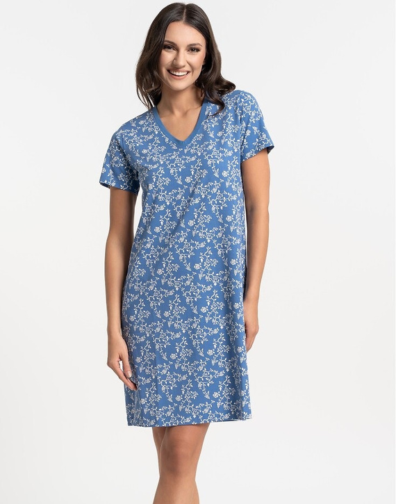 Camicia da notte donna Moraj PDK2700-009 cotone V collo comoda