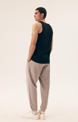 42978 Move 10 Maglietta Henderson da uomo nera - cotone senza spalline, 2 pz.