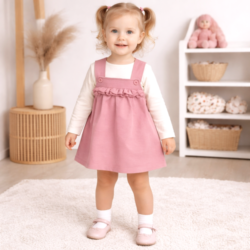 Vestito neonata Nini Little Mouse 95% cotone biologico Made in Polonia