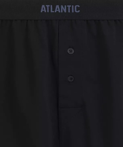 Boxer da uomo Atlantic 2MBX-0255 A2 2 pezzi nero-denim – comodi, 100% cotone