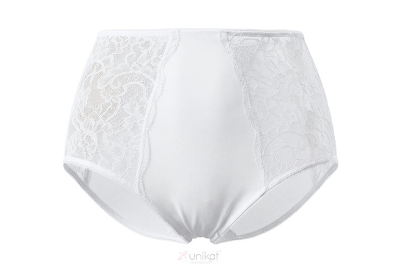 Unikat Solen slip vita alta bianco pizzo modellante comodo quotidiano