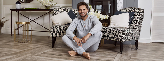 Set tuta Leader lunga. manica, lunghezza. pantaloni Moda Italiana - melange