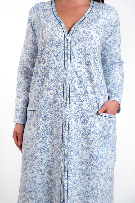 Gracjela Zippered Loungewear Moda italiana - stampa blu