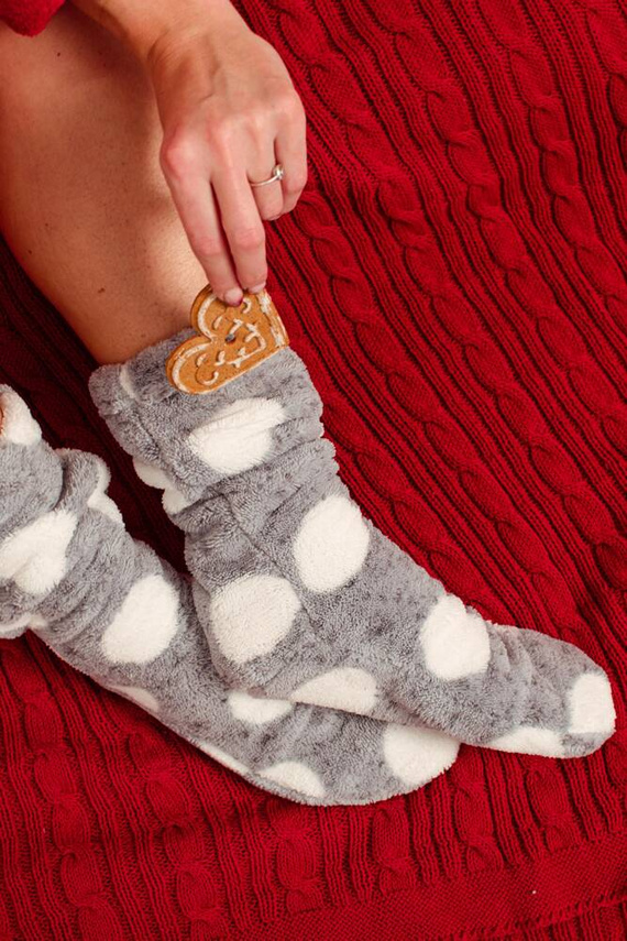 553/554 Calze da riposo Wellsoft Smooth De Lafense - grigio cerchi grandi