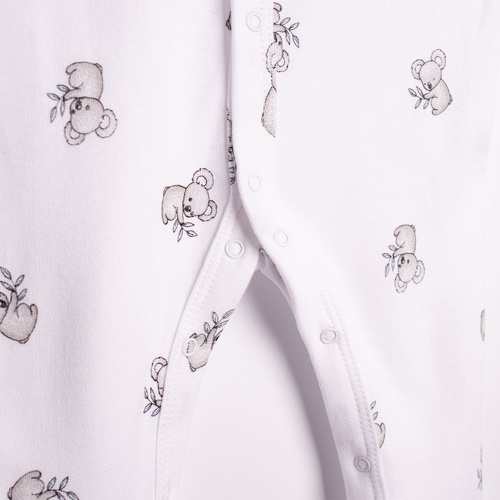 Pigiama neonato 223033 Figo Nicol Koala 100% cotone bianco