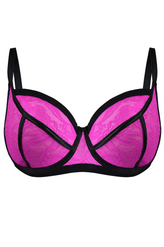 19234 Reggiseno morbido Joy Mediolano - fucsia, pizzo