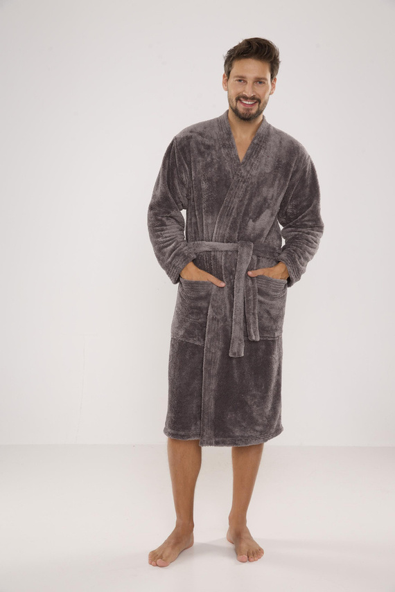 391 Accappatoio Hugo da uomo De lafense - grigio