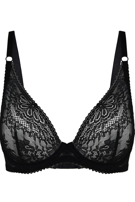 19237 Fancy Mediolano Bralette Nero - Reggiseno sfoderato in pizzo