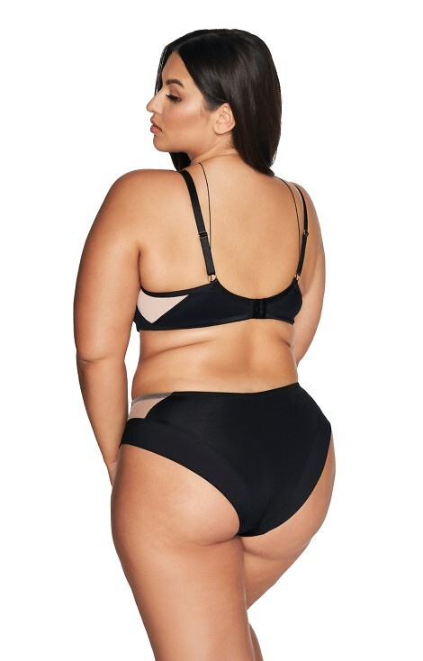 2135 Reggiseno imbottito semi-morbido Ava - nero