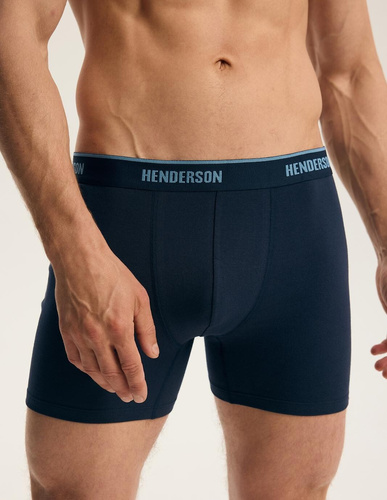 Bokserki męskie Henderson 44513 Brex 2-pak in cotone con elastico largo e logo