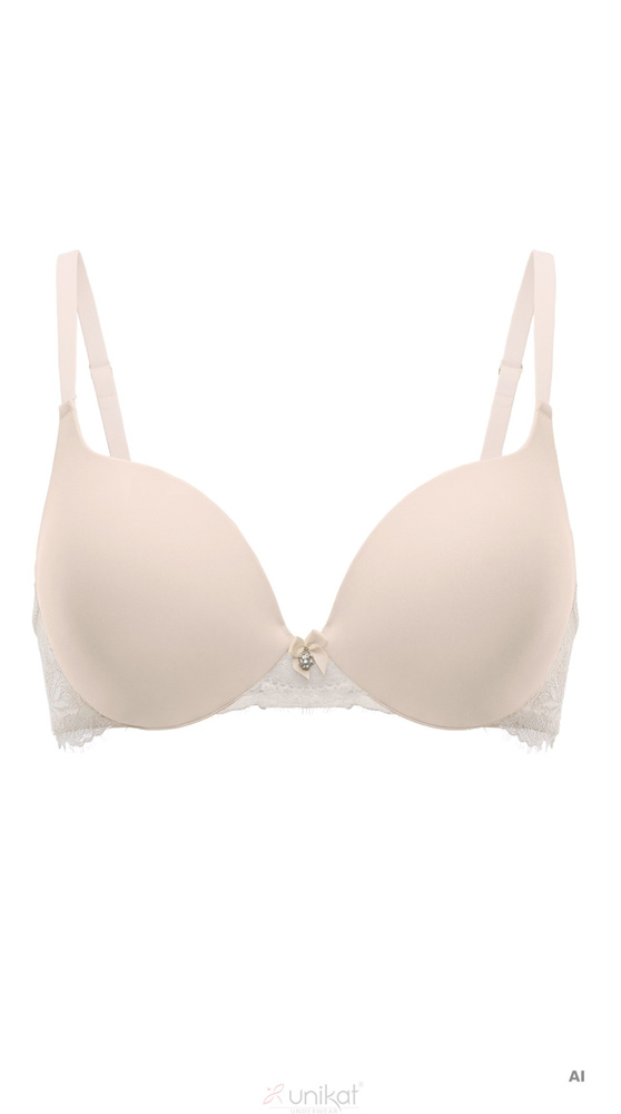 Unikat Kiana reggiseno push up nero in pizzo