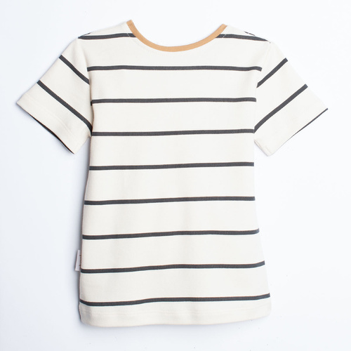 Nicol Olo 222138 maglietta a righe da bambino 100% cotone crema