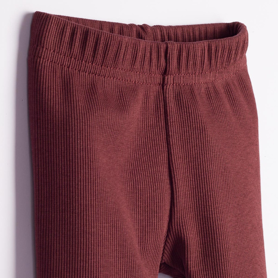 228019 Nicol FARMA Pantaloni neonato elasticizzati a coste marrone scuro
