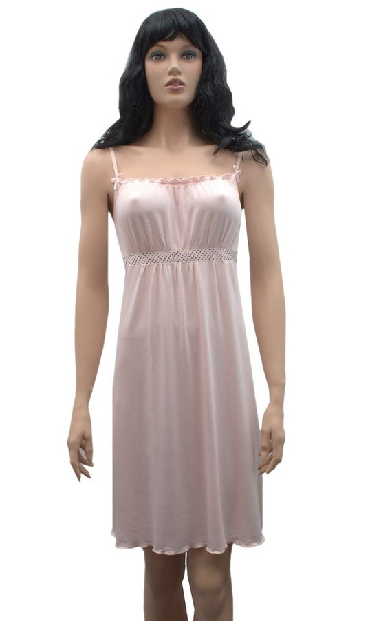 418 Camicia da notte senza spalline Julie Forex - rosa