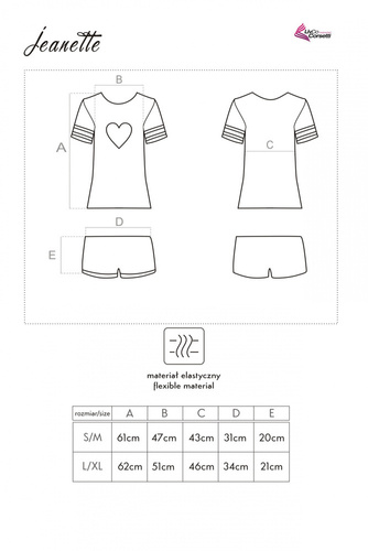 Jeanette LC 55732 Pigiama donna LivCo Corsetti Moda