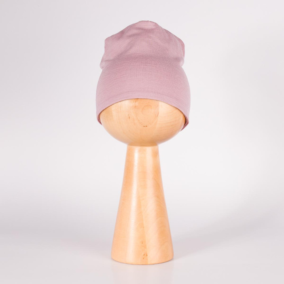 229100 Nicol Cappello Merino 100% lana bambino doppio strato - rosa cipria