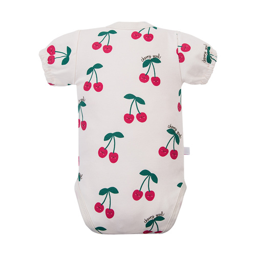 Body neonato Eevi Cherry manica corta cotone elastico comodo