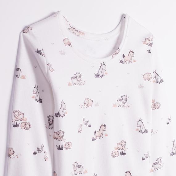 228036 Nicol FARMA Pigiama bambini 100% cotone manica lunga animali