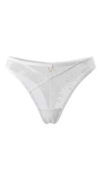 Stringhe Unikat Adeli bianche in tulle ricamato eleganti da donna premium