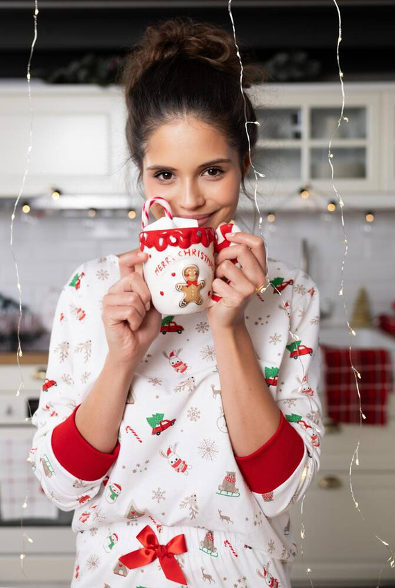 Pigiama donna Samantha Sensis -ecru