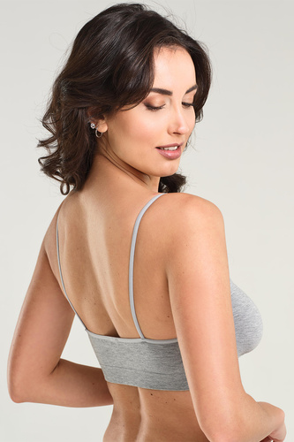 Spiman RELAX Melange Reggiseno Morbido in Bambù Senza Ferretto Traspirante