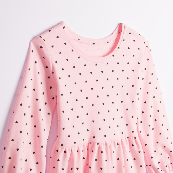 Blusa bambina Nicol Tosia 225139 100% cotone rosa con baschina